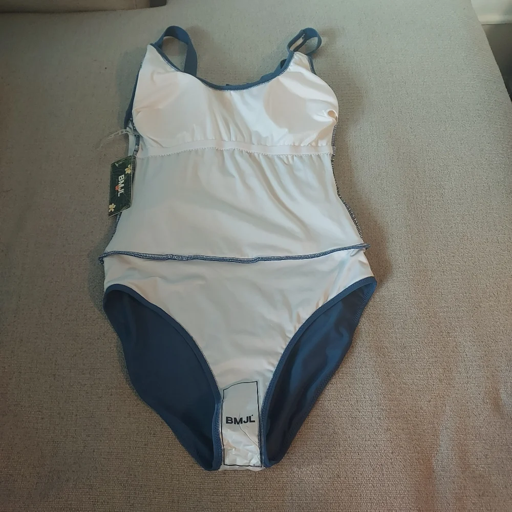 BMJL Tummy Control Slimming One Piece Swim Dress Sz-M - Picture 9 of 13
